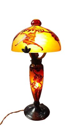 Art Deco | Art Revival Lampe Aux Kalanchoe - Le Verre Francais