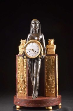 Horloges, Cartels | Mora Antiques Pendule Retour D'Egypte Par Ravrio Et Mensil, France Epoque Empire