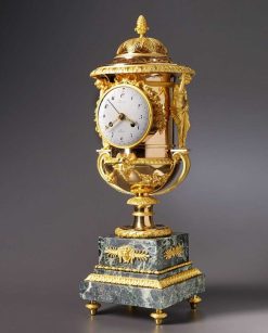 Horloges, Cartels | Richard Redding Antiques Pendule De Cheminee En Forme De Vase Empire Medicis Par Laurent A Paris