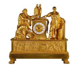 Horloges, Cartels | Richard Redding Antiques Pendule Empire A Huit Jours De Chatourel