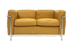 Art Deco | BG Arts Le Corbusier & Cassina - Canape Lc2 Cuir Fauve