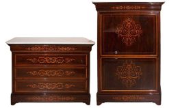 Restauration | Galerie Lauretta Commode Et Secretaire Epoque Charles X