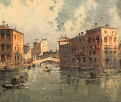 Napoleon Iii | Romano Ischia Venise, Le Grand Canal A Cannaregio - Giuseppe Riva (1834-1916)