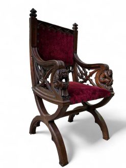 Napoleon Iii | Jean-François Regis Deux Fauteuils Neo-Gothique