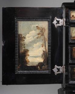 Louis Xiii | Franck Baptiste Paris Cabinet En Ebene Orne De Peintures, Italie 17E Siecle