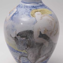 Annees 50-60 | Galerie Latham Enlevement D'Europe Grand Vase En Faience De Pierre Roulot