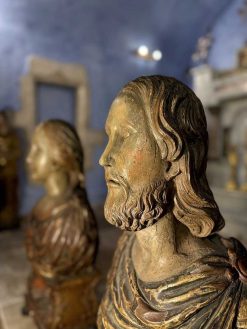 Art Sacre, Objets Religieux | Le jardin des Moines Paire De Bustes Reliquaires Des Saints Sylvie Et Gordien Fin Xviie