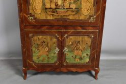 Louis Xv | Philippe Cote Antiquités Petit Secretaire En Marqueterie De Bois Indigenes Du Xviiie Siecle