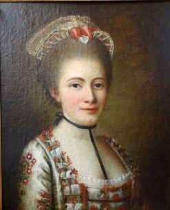 Transition | GSLR Antiques Ecole Francaise Du 18E Siecle, Portrait De Dame