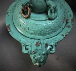 Arts D'Asie | Conservatoire Sakura Brule-Parfums En Turquoise Sculptee De Dragons, Chine Periode Qing