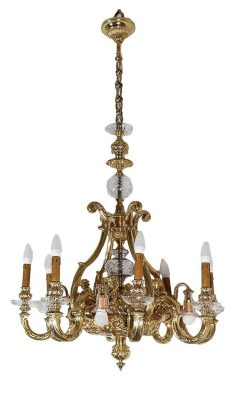 Napoleon Iii | Galerie Lauretta Lustre En Bronze Dore Avec Putti Epoque Napoleon Iii