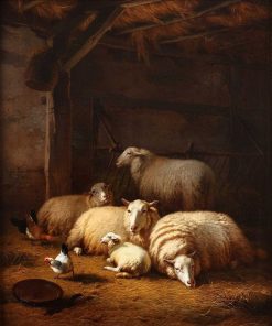 Xixe Siecle | Jan Muller Moutons Dans Leur Etable - Eugene Verboeckhoven (1789 - 1881)