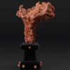 Annees 50-60 | Allemandi Fine Art Corail Rouge Sculpte Representant Une Figure Grotesque