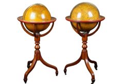 Objets De Curiosite | Galerie Gilles Linossier Paire De Globes, Debut Xixe