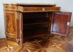 Directoire | GSLR Antiques Buffet Directoire En Acajou Et Marbre Brocatelle D'Espagne