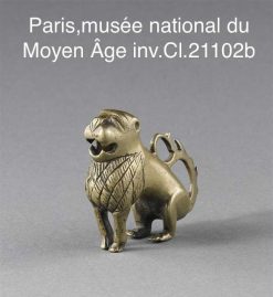 Moyen Age | Emmanuel Soubielle Works of Art Petit Lion En Bronze Ou Etain, Xve Siecle