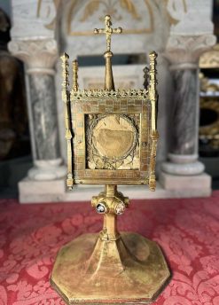 Renaissance | Le jardin des Moines Monstrance Reliquaire En Cuivre, Fin Xvedebut Xvie