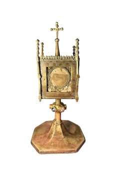 Renaissance | Le jardin des Moines Monstrance Reliquaire En Cuivre, Fin Xvedebut Xvie