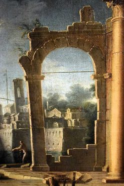 Louis Xiv | Romano Ischia Caprice Architectural Gennaro Greco (1663-1714)