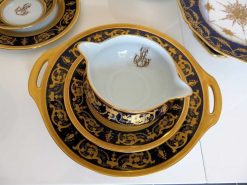 Ceramiques, Porcelaines | Antiquités Biau Bleu De Four Haviland Imperator, Service Complet En Porcelaine De Limoges