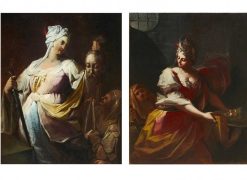 Nouveautes | Stéphane Renard Fine Art Judith Et Salome Une Paire De Tableaux De Francesco Conti (1682 1760)