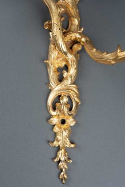 Regence | Franck Baptiste Paris Paire D'Appliques En Bronze Dore , Paris Vers 1730