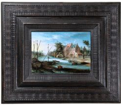 Louis Xiv | Galerie Nicolas Lenté Paysage Fluvial, Atelier De Jan Breughel Le Jeune (1601-1678)