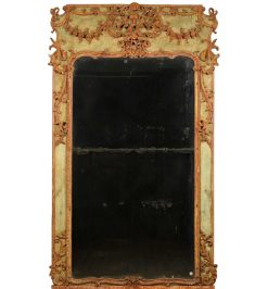 Miroirs, Trumeaux | Brozzetti Antichità Grand Miroir Baroque Italien Du Xviiie Siecle En Bois Et Pastiglia Laque