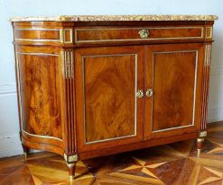 Directoire | GSLR Antiques Buffet Directoire En Acajou Et Marbre Brocatelle D'Espagne