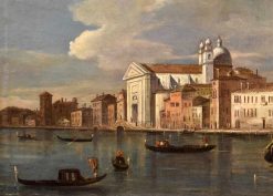 Louis Xvi | Antichità Castelbarco Giacomo Guardi (1764 - 1835), Vue De Venise Avec Le Canal De La Giudecca Et L'Eglise Des Gesuati