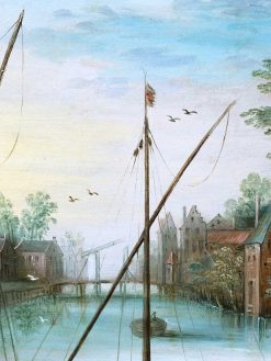 Louis Xiv | Galerie Nicolas Lenté Paysage Fluvial, Atelier De Jan Breughel Le Jeune (1601-1678)