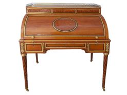 Louis Xvi | La Jurande Bureau Cylindre Louis Xvi Estampille Ferdinand Bury