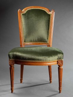 Louis Xvi | Galerie Delage Paire De Chaises Par Jean-Rene Nadal