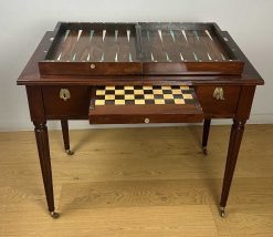 Louis Xvi | Sérignan Antiquités Petit Bureau De Boudoir A Evolution, De Jeux D'Epoque Louis Xvi Vers 1780