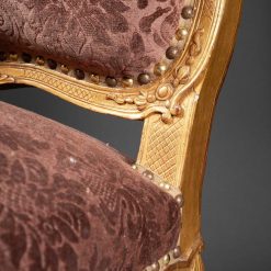 Regence | Laurent Chalvignac Paire De Larges Fauteuils Epoque Regence Xviiie Siecle