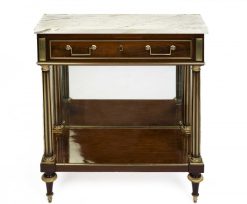 Louis Xvi | Christophe Havas Console En Acajou A Fond De Glace Epoque Louis Xvi