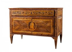 Louis Xvi | Riccardo Moneghini Commode Italienne D'Epoque Louis Xvi Marquetee En Divers Bois