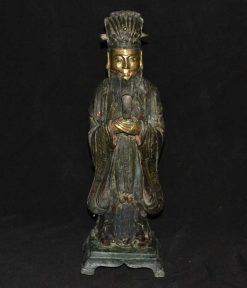 Xviie Siecle | Conservatoire Sakura Dignitaire En Bronze Dore.Dynastie Ming, Chine 17E Siecle Ou Avant