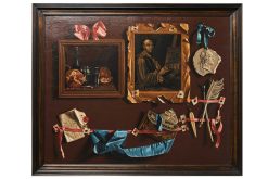 Xviiie Siecle | Ralph Gierhards Antiques Hommage En Trompe L'Oeil A Un Artiste - Jean Valette-Falgores Dit Penot (1710-1777)