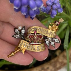 Bijouterie, Joaillerie | Matthew Holder Broche En Or Commemorant Le Jubile De La Reine Victoria, Fin Du 19E Siecle