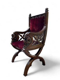 Napoleon Iii | Jean-François Regis Deux Fauteuils Neo-Gothique