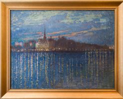 Xxe Siecle | ClassicArtworks Stockholm Axel Erdmann (1873-1954) - Vue Sur Gamla Stan, Stockholm 1910