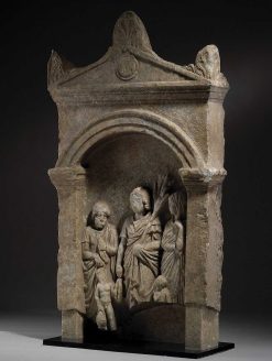 Archeologie | Desmet Galerie Stele Funeraire Grecque, Environ 4E-3E Siecle Av. J.-C.