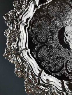 Argenterie Et Orfevrerie | L'orfèvrerie lyonnaise Odiot - Plat De Presentation En Argent 950, Paris 1819-38