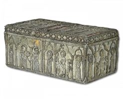 Art Sacre, Objets Religieux | Matthew Holder Coffret En Plomb Avec Scenes De La Vie Du Christ, 14E/15E Siecle