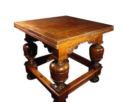 Louis Xiii | Antiques Provence Table Hollandaise Debut 17E Siecle En Chene Sculpte