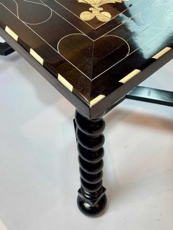 Nouveautes | Robin Kowalski Antiques Table De Milieu Du Xviiie Siecle En Bois Noirci Incruste D'Os