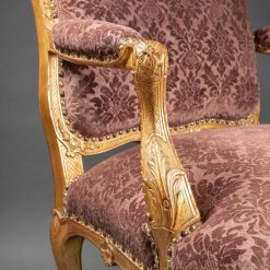 Regence | Laurent Chalvignac Paire De Larges Fauteuils Epoque Regence Xviiie Siecle