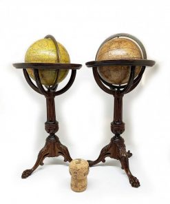 Collections | Subert Paire De Globes En Miniature. Lane, Londres Post 1833, Ante1858