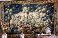 Tapisserie & Tapis | Méounes Antiquités Grande Tapisserie D'Aubusson La Chasse Au Renard , Debut Du Xviiie